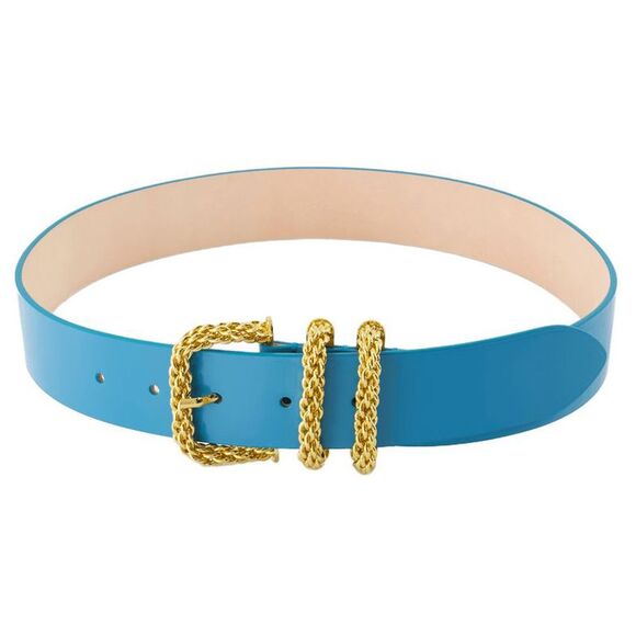 Belt - By Far - Leather - Blue